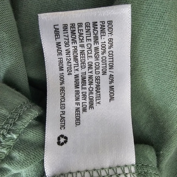 A New Day Blouse Womens 3X Green One Shoulder Ruffle Sleeveless Boho Top - Picture 9 of 9